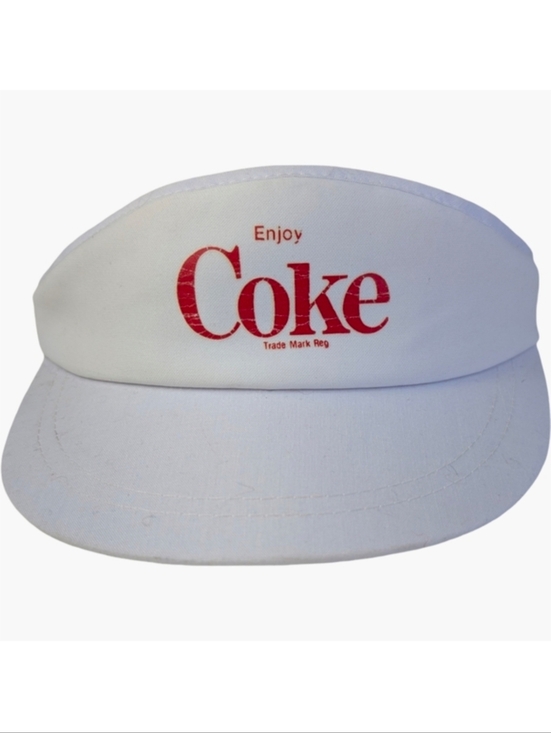Accessories - Vintage "Enjoy Coke" Visor With Red Logo | Coca Cola Merch